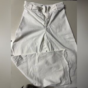 Zara white Straight-Leg Pants